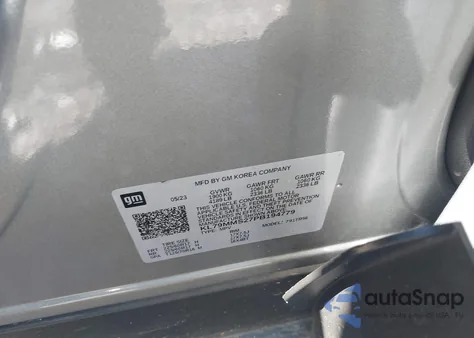 2023 Chevrolet Trailblazer Fwd Ls from USA, damaged, VIN KL79MMS27PB194779